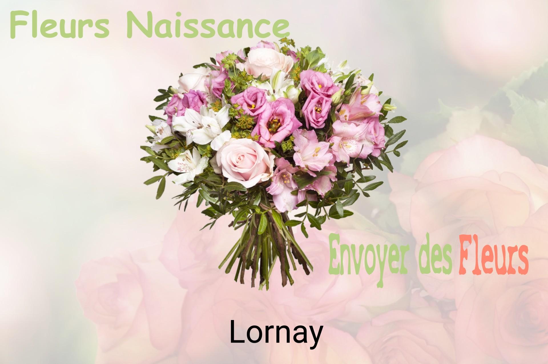 Bouquet de fleurs de naissance livré à Lornay